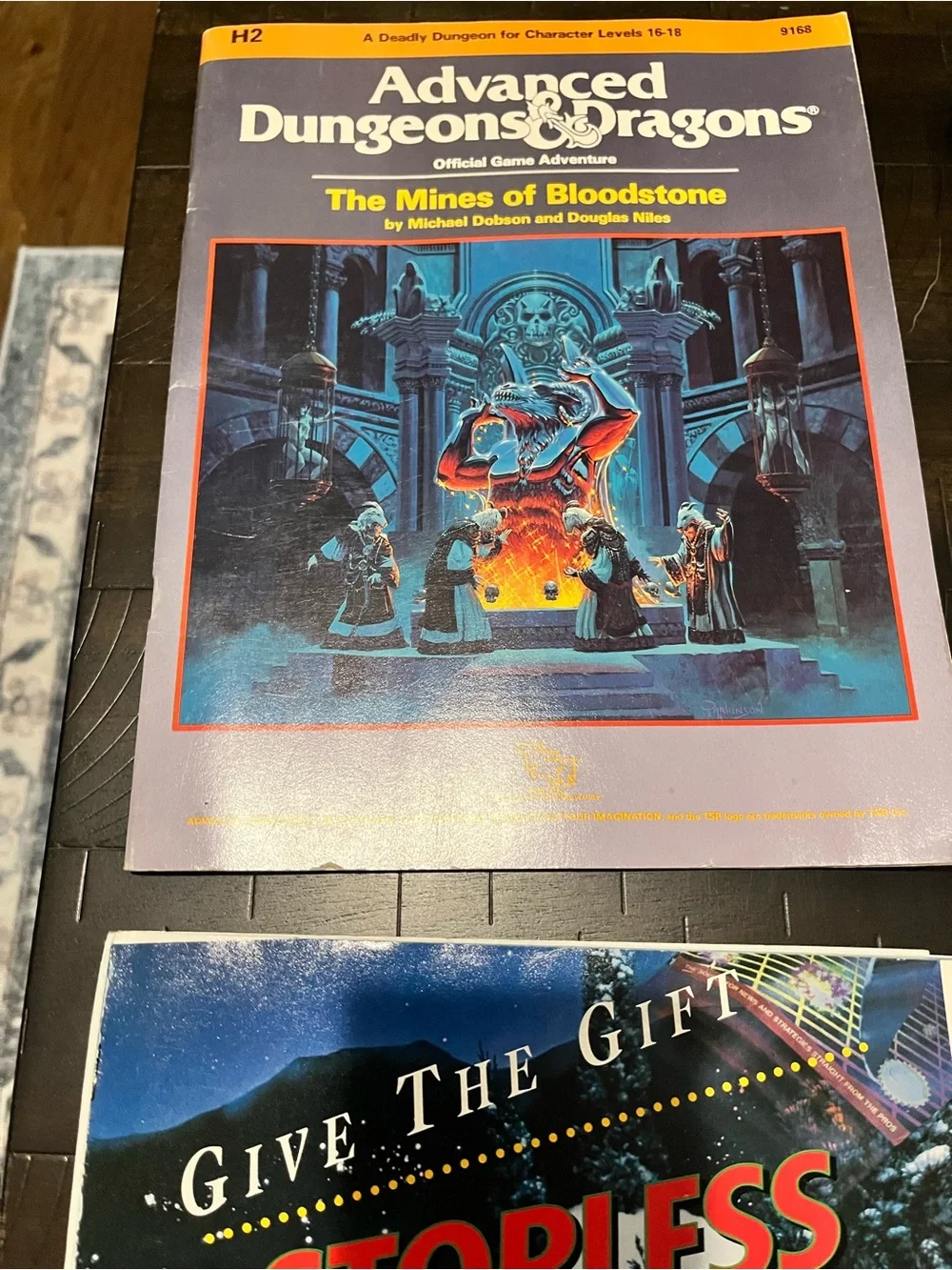 Dungeons & Dragons H2 Mines of Bloodstone 1986 TSR 9168 Original video game mags